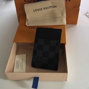 Louis Vuitton Checkered Black Card Holder